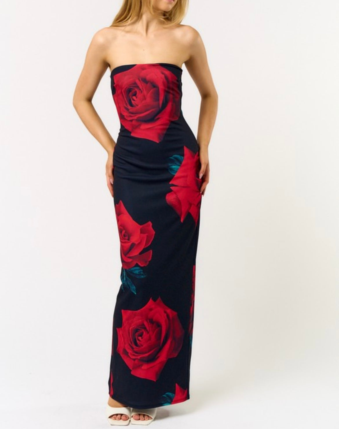 Rose Tube Maxi Dress